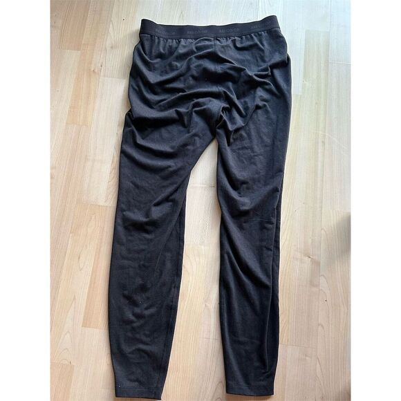 REI Co-Op Men's Black Base Layer pant Size M Elastic Waistband - Picture 1 of 4